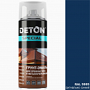 грунт-эмаль RAL 5005 сигнальный синий для профнастила и металлочерепицы DETON (аэрозоль, 520мл) 