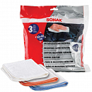 салфетки сверхтонкие полировальные микрофибра SONAX (3шт)