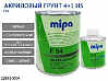 грунт 4+1 черный F54 HS акриловый с отвердителем MIPA (1л+0,25л)