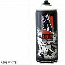 A901 белый/WHITE краска для граффити аэрозоль ARTON (520мл)