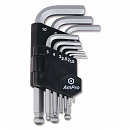 набор шестигранников Г-образных AMPRO (9 предметов)