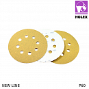 круг абразивный P 060 125мм 8 отверстий NEW LINE HOLEX